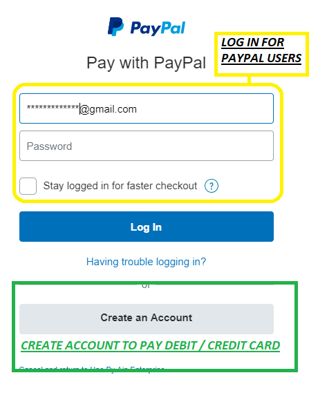 log in or create paypal log in or create paypal