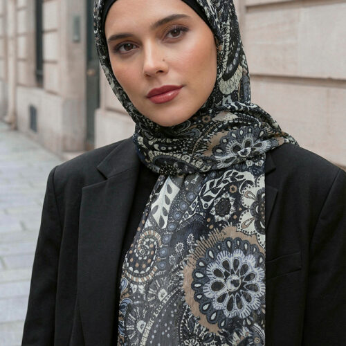 Charcoal Paisley